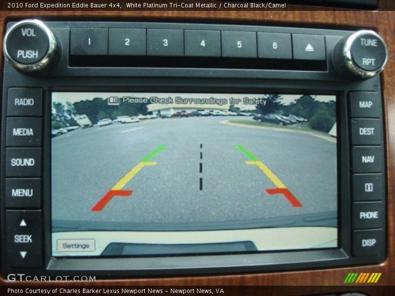 White Platinum Tri-Coat Metallic / Charcoal Black/Camel 2010 Ford Expedition Eddie Bauer 4x4