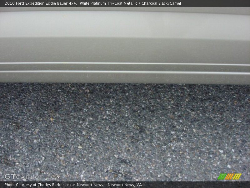 White Platinum Tri-Coat Metallic / Charcoal Black/Camel 2010 Ford Expedition Eddie Bauer 4x4