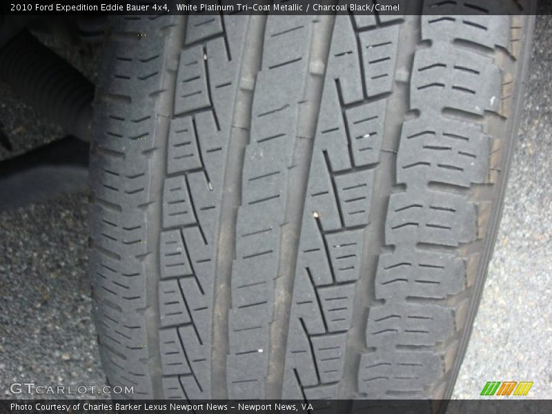White Platinum Tri-Coat Metallic / Charcoal Black/Camel 2010 Ford Expedition Eddie Bauer 4x4