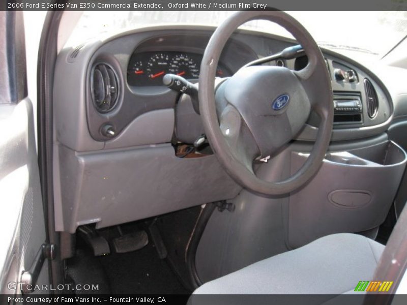 Oxford White / Medium Flint Grey 2006 Ford E Series Van E350 Commercial Extended