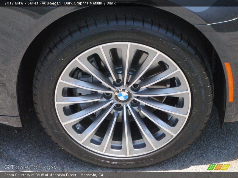 Dark Graphite Metallic / Black 2012 BMW 7 Series 740Li Sedan