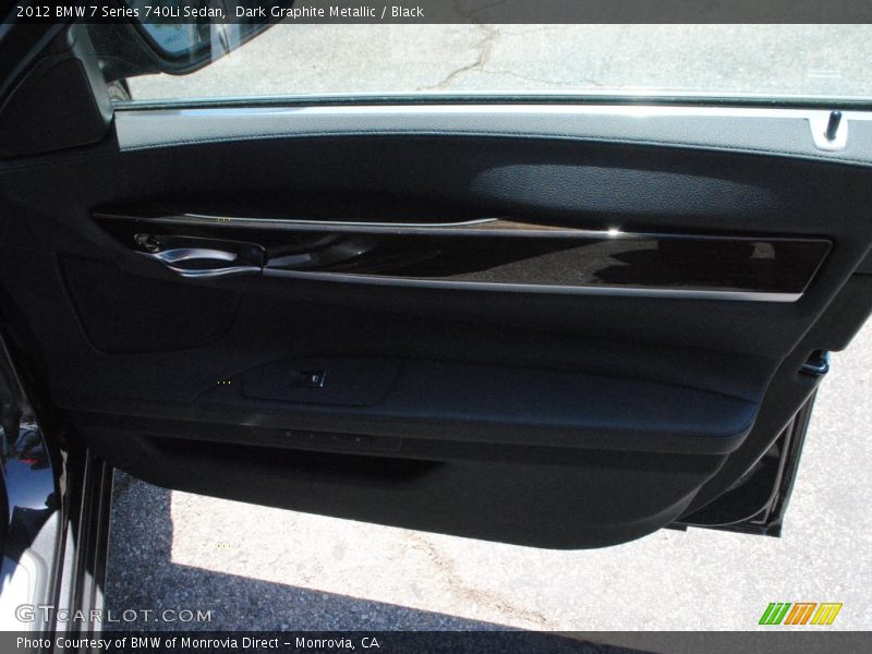 Dark Graphite Metallic / Black 2012 BMW 7 Series 740Li Sedan