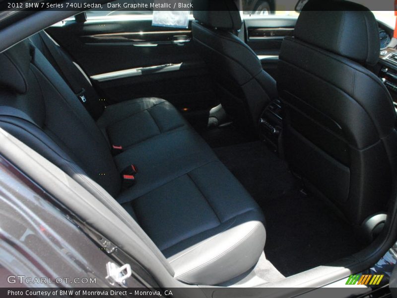 Dark Graphite Metallic / Black 2012 BMW 7 Series 740Li Sedan