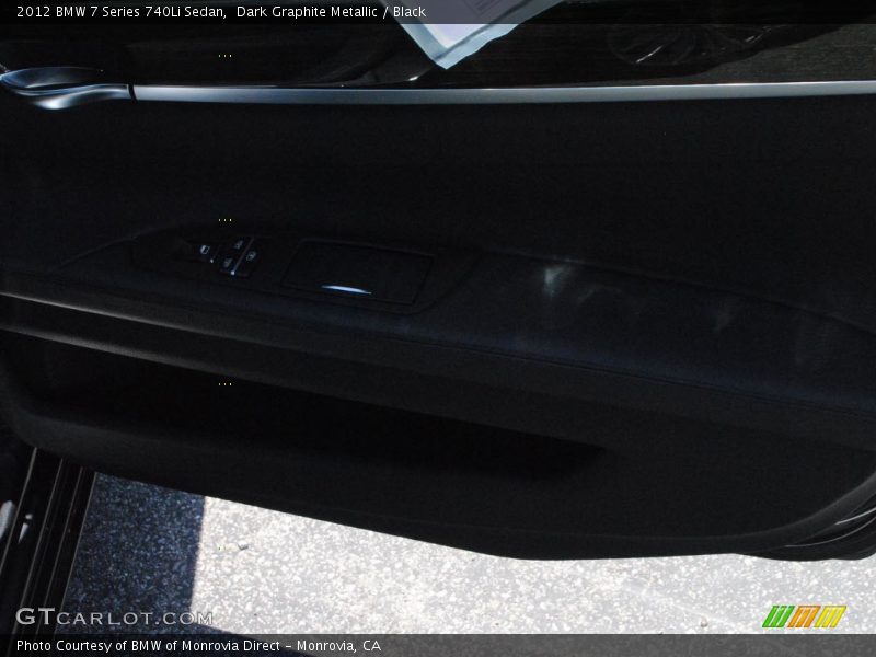 Dark Graphite Metallic / Black 2012 BMW 7 Series 740Li Sedan