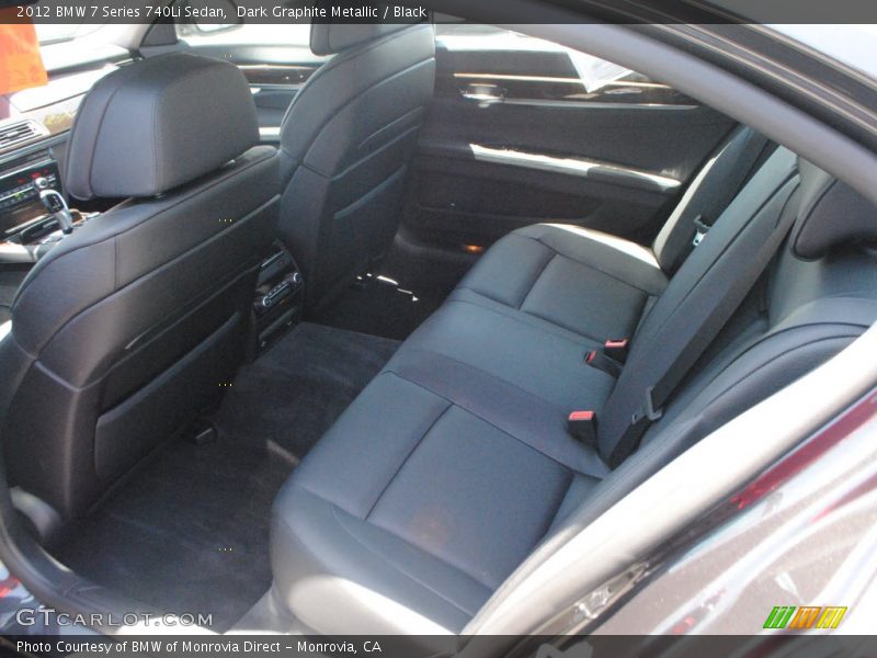 Dark Graphite Metallic / Black 2012 BMW 7 Series 740Li Sedan