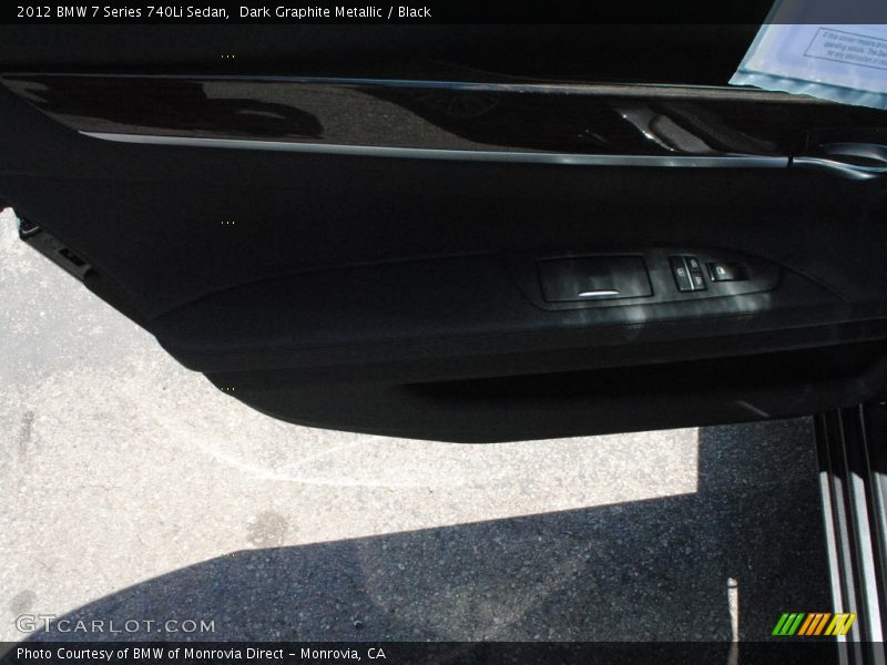 Dark Graphite Metallic / Black 2012 BMW 7 Series 740Li Sedan