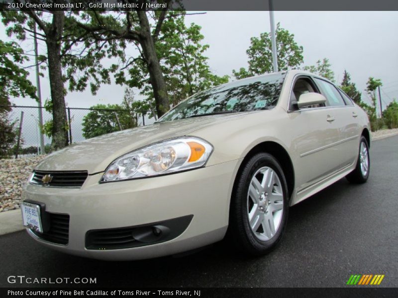 Gold Mist Metallic / Neutral 2010 Chevrolet Impala LT