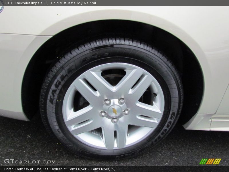 Gold Mist Metallic / Neutral 2010 Chevrolet Impala LT