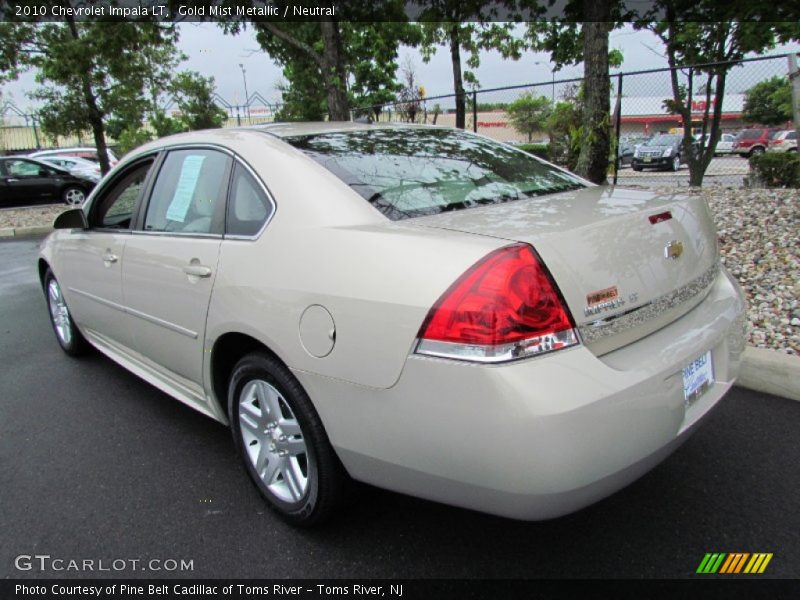 Gold Mist Metallic / Neutral 2010 Chevrolet Impala LT