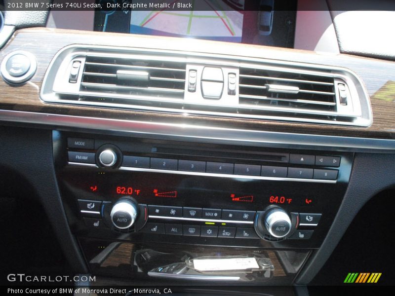 Dark Graphite Metallic / Black 2012 BMW 7 Series 740Li Sedan