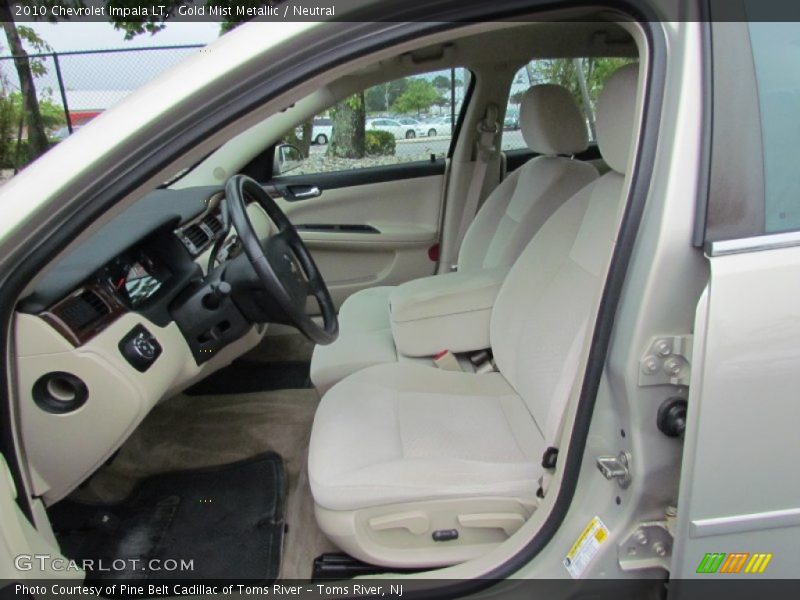 Gold Mist Metallic / Neutral 2010 Chevrolet Impala LT