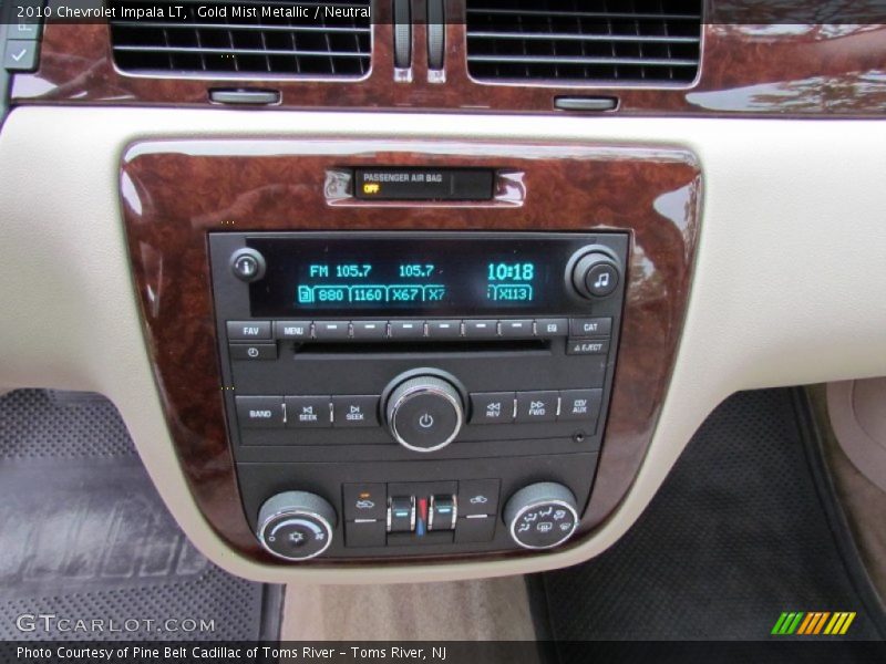 Gold Mist Metallic / Neutral 2010 Chevrolet Impala LT