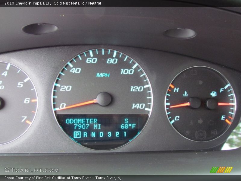 Gold Mist Metallic / Neutral 2010 Chevrolet Impala LT