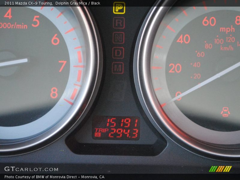 Dolphin Gray Mica / Black 2011 Mazda CX-9 Touring
