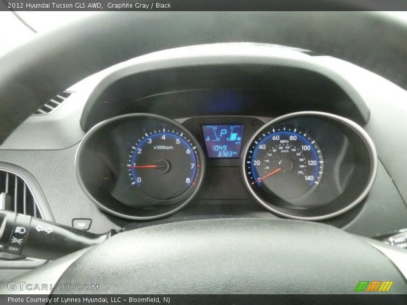 Graphite Gray / Black 2012 Hyundai Tucson GLS AWD
