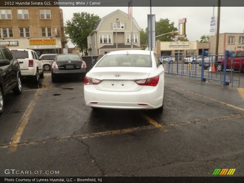 Shimmering White / Camel 2012 Hyundai Sonata GLS