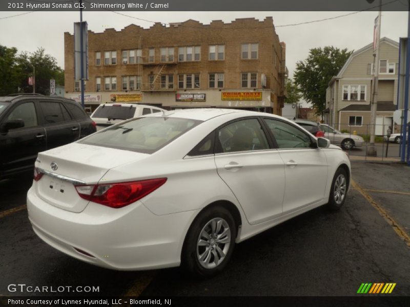 Shimmering White / Camel 2012 Hyundai Sonata GLS