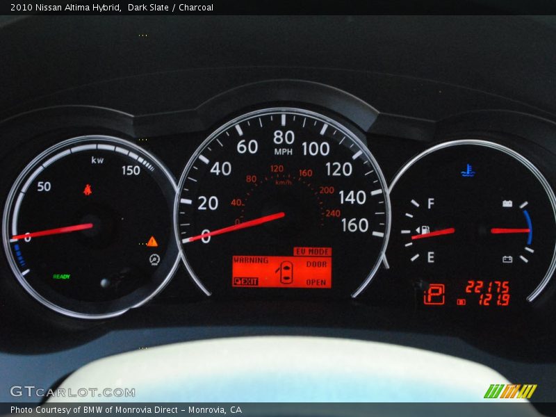 Dark Slate / Charcoal 2010 Nissan Altima Hybrid