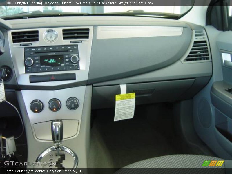 Bright Silver Metallic / Dark Slate Gray/Light Slate Gray 2008 Chrysler Sebring LX Sedan