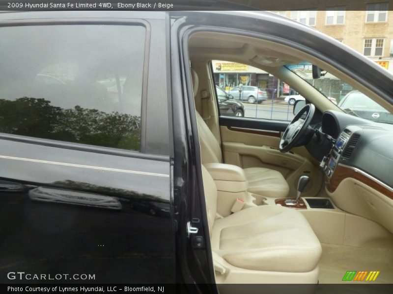 Ebony Black / Beige 2009 Hyundai Santa Fe Limited 4WD