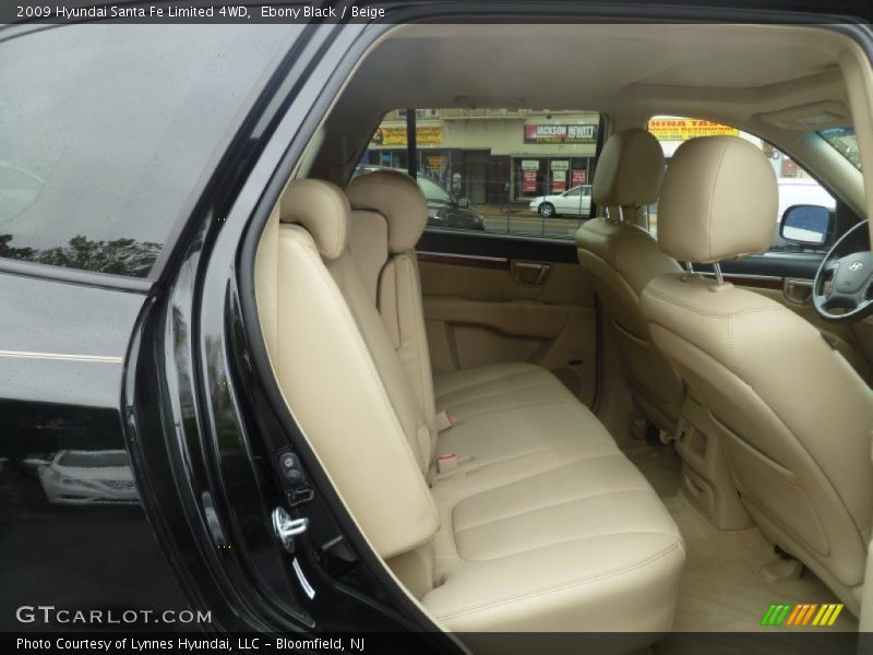 Ebony Black / Beige 2009 Hyundai Santa Fe Limited 4WD