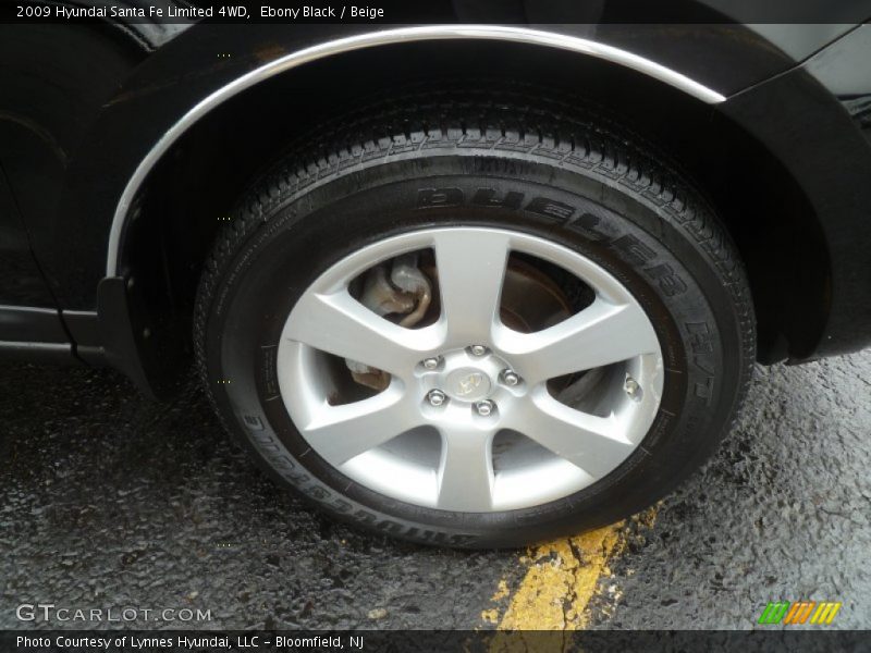 Ebony Black / Beige 2009 Hyundai Santa Fe Limited 4WD