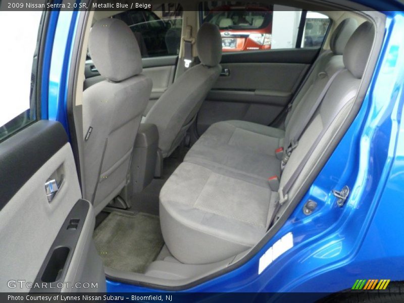 Metallic Blue / Beige 2009 Nissan Sentra 2.0 SR