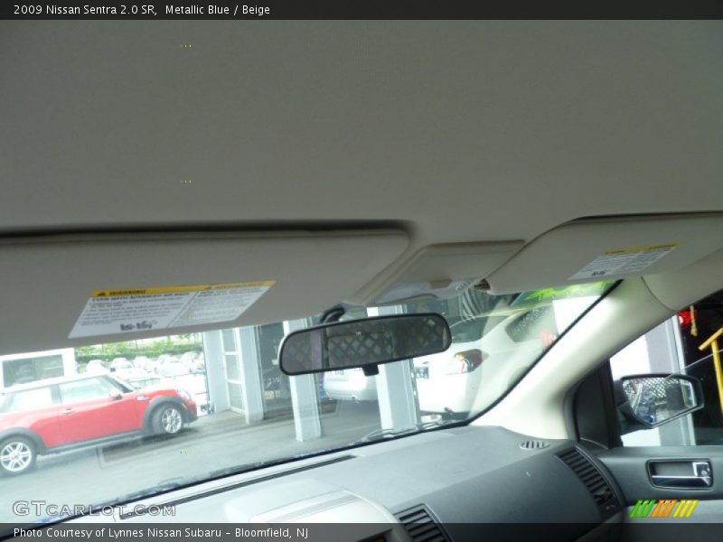 Metallic Blue / Beige 2009 Nissan Sentra 2.0 SR