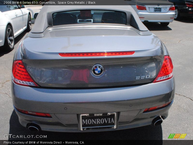 Space Grey Metallic / Black 2008 BMW 6 Series 650i Convertible