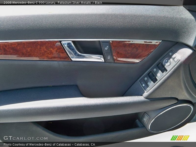 Palladium Silver Metallic / Black 2008 Mercedes-Benz C 300 Luxury