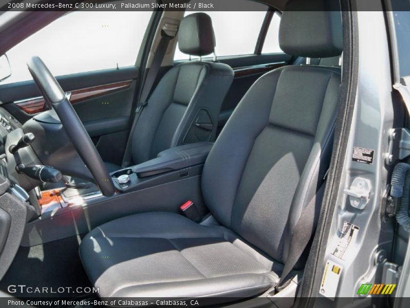 Palladium Silver Metallic / Black 2008 Mercedes-Benz C 300 Luxury