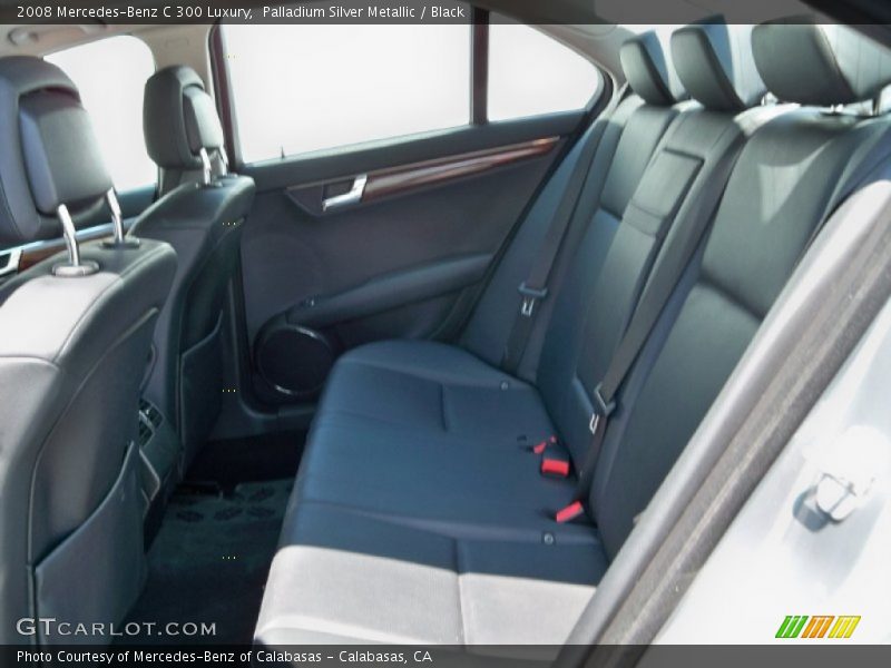 Palladium Silver Metallic / Black 2008 Mercedes-Benz C 300 Luxury