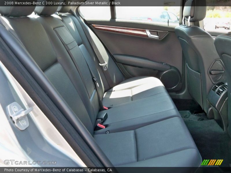 Palladium Silver Metallic / Black 2008 Mercedes-Benz C 300 Luxury