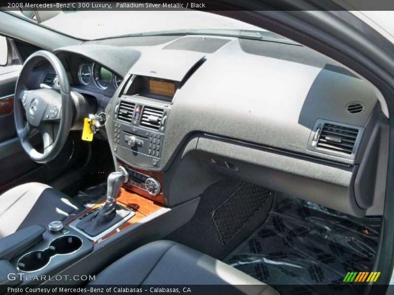 Palladium Silver Metallic / Black 2008 Mercedes-Benz C 300 Luxury
