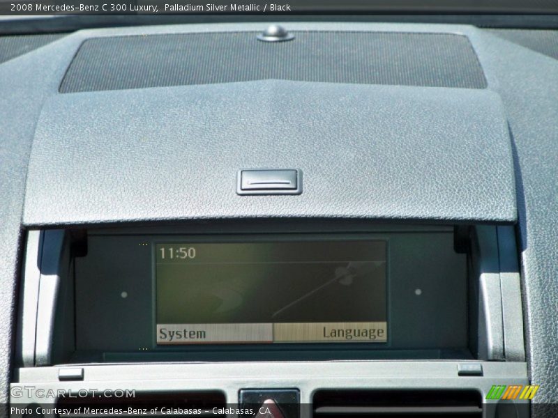 Palladium Silver Metallic / Black 2008 Mercedes-Benz C 300 Luxury