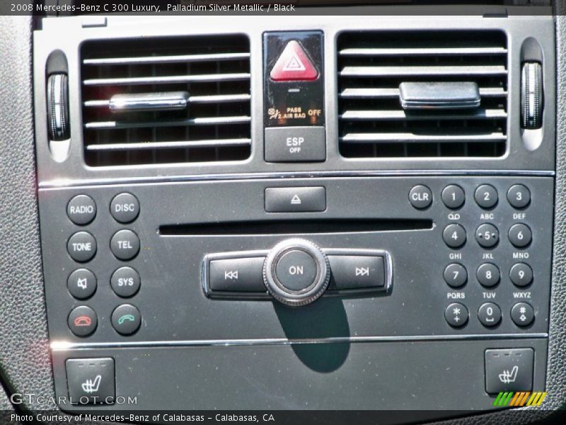 Palladium Silver Metallic / Black 2008 Mercedes-Benz C 300 Luxury