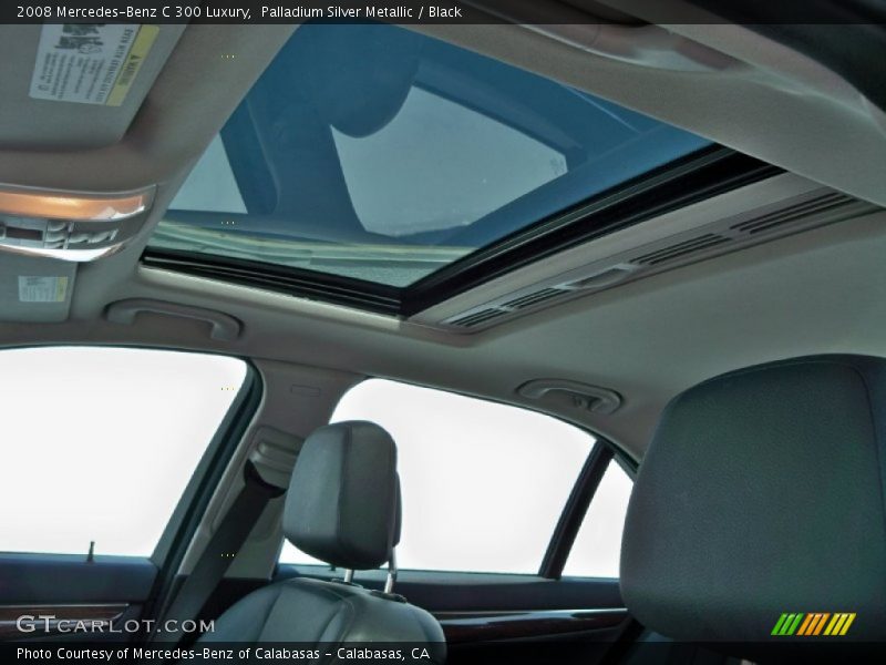 Palladium Silver Metallic / Black 2008 Mercedes-Benz C 300 Luxury