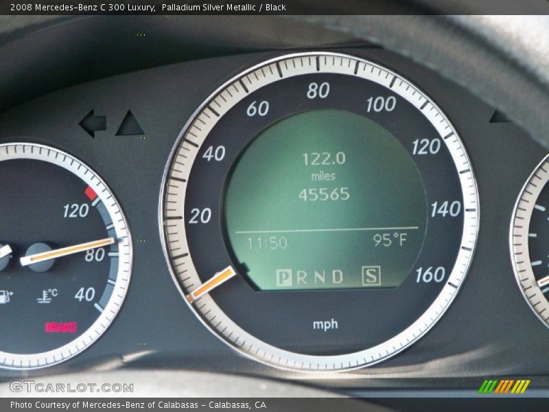Palladium Silver Metallic / Black 2008 Mercedes-Benz C 300 Luxury
