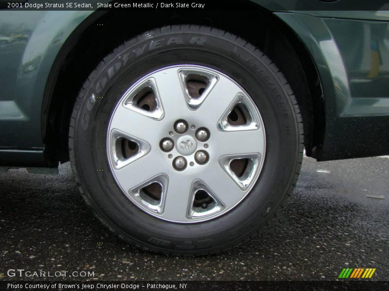 Shale Green Metallic / Dark Slate Gray 2001 Dodge Stratus SE Sedan