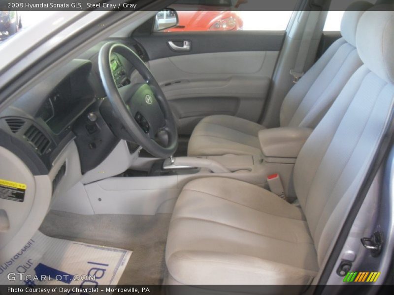 Steel Gray / Gray 2008 Hyundai Sonata GLS