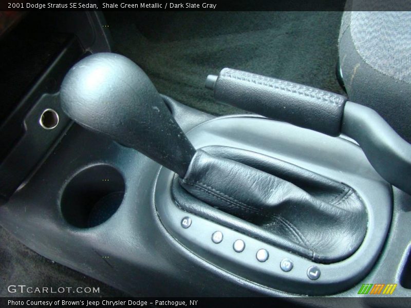 Shale Green Metallic / Dark Slate Gray 2001 Dodge Stratus SE Sedan