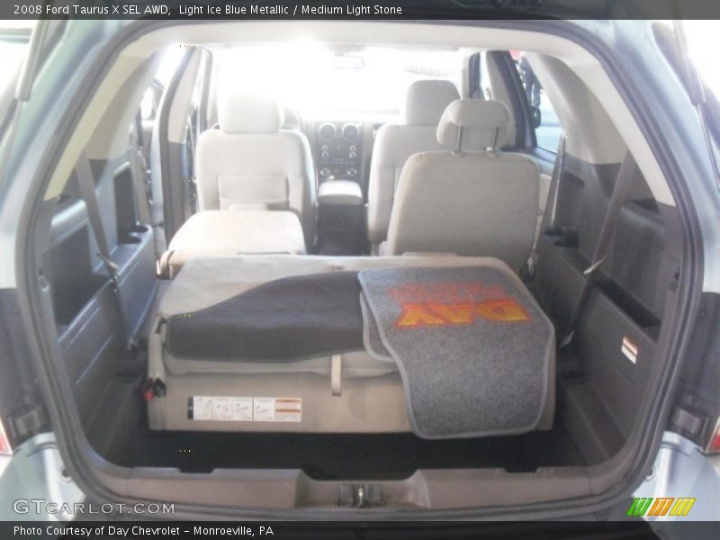 Light Ice Blue Metallic / Medium Light Stone 2008 Ford Taurus X SEL AWD