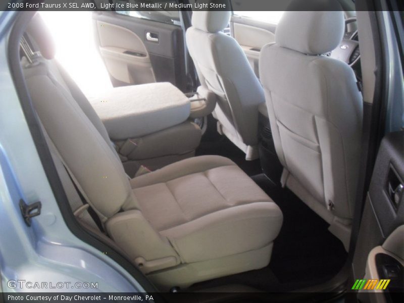 Light Ice Blue Metallic / Medium Light Stone 2008 Ford Taurus X SEL AWD