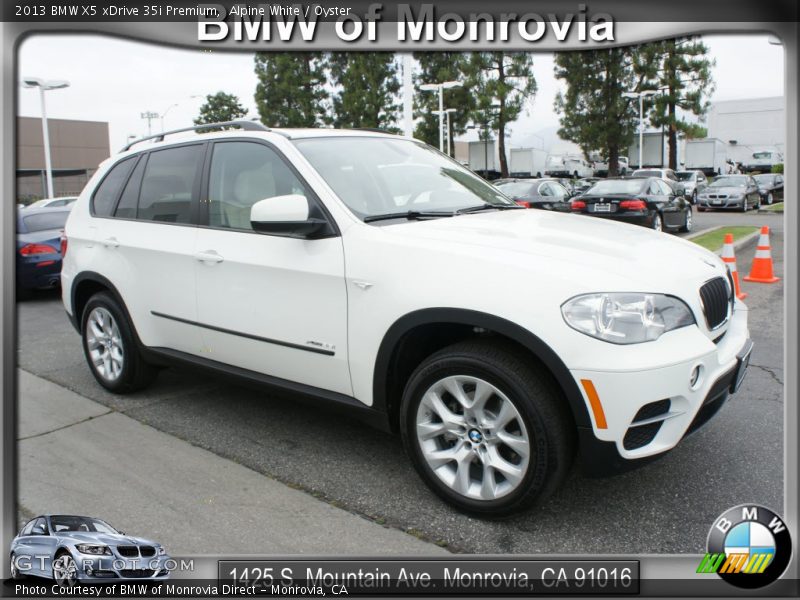 Alpine White / Oyster 2013 BMW X5 xDrive 35i Premium
