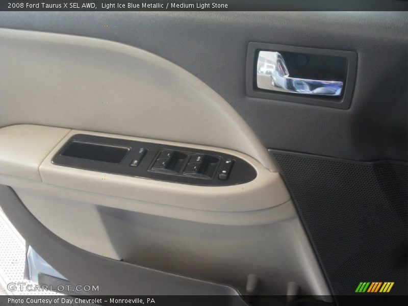 Light Ice Blue Metallic / Medium Light Stone 2008 Ford Taurus X SEL AWD