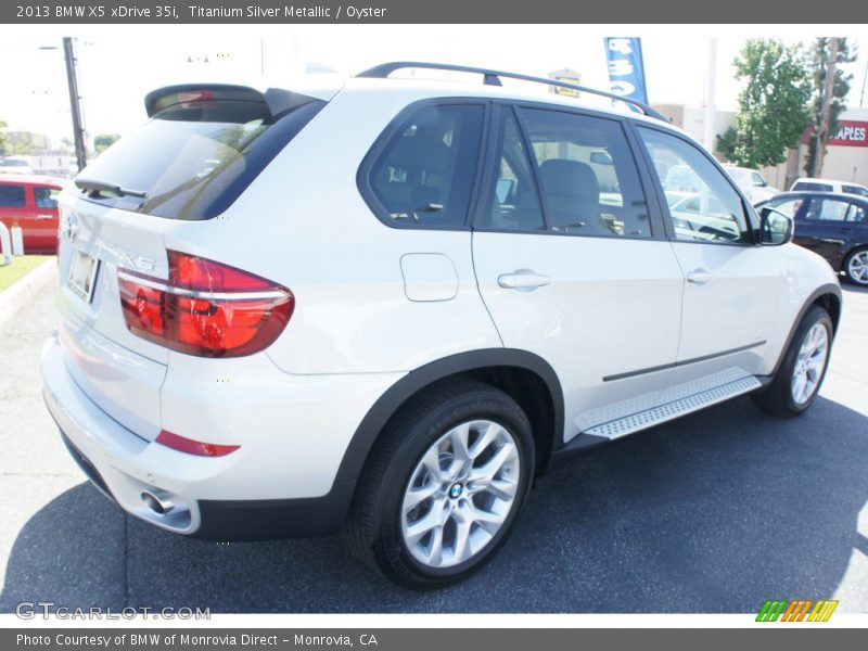 Titanium Silver Metallic / Oyster 2013 BMW X5 xDrive 35i