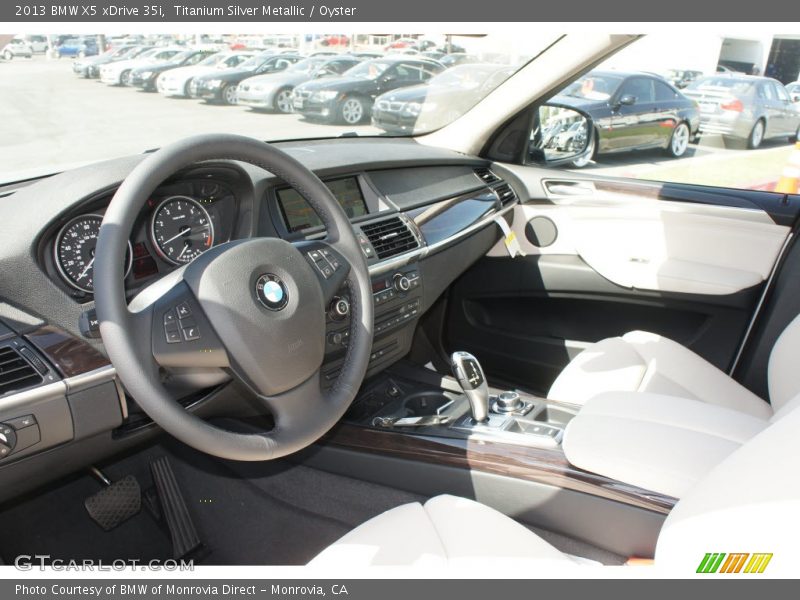 Titanium Silver Metallic / Oyster 2013 BMW X5 xDrive 35i