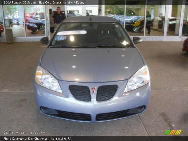 Blue Gold Crystal Metallic / Ebony 2009 Pontiac G6 Sedan