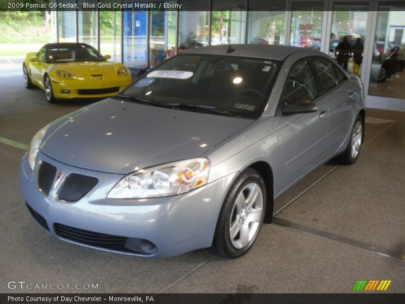 Blue Gold Crystal Metallic / Ebony 2009 Pontiac G6 Sedan