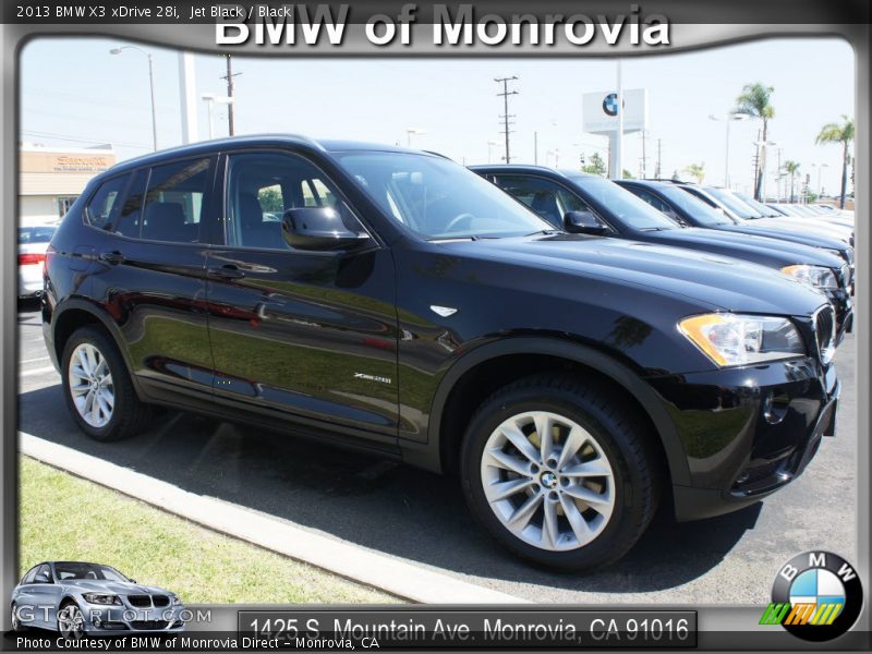Jet Black / Black 2013 BMW X3 xDrive 28i